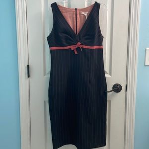 Black pinstripe professional dress